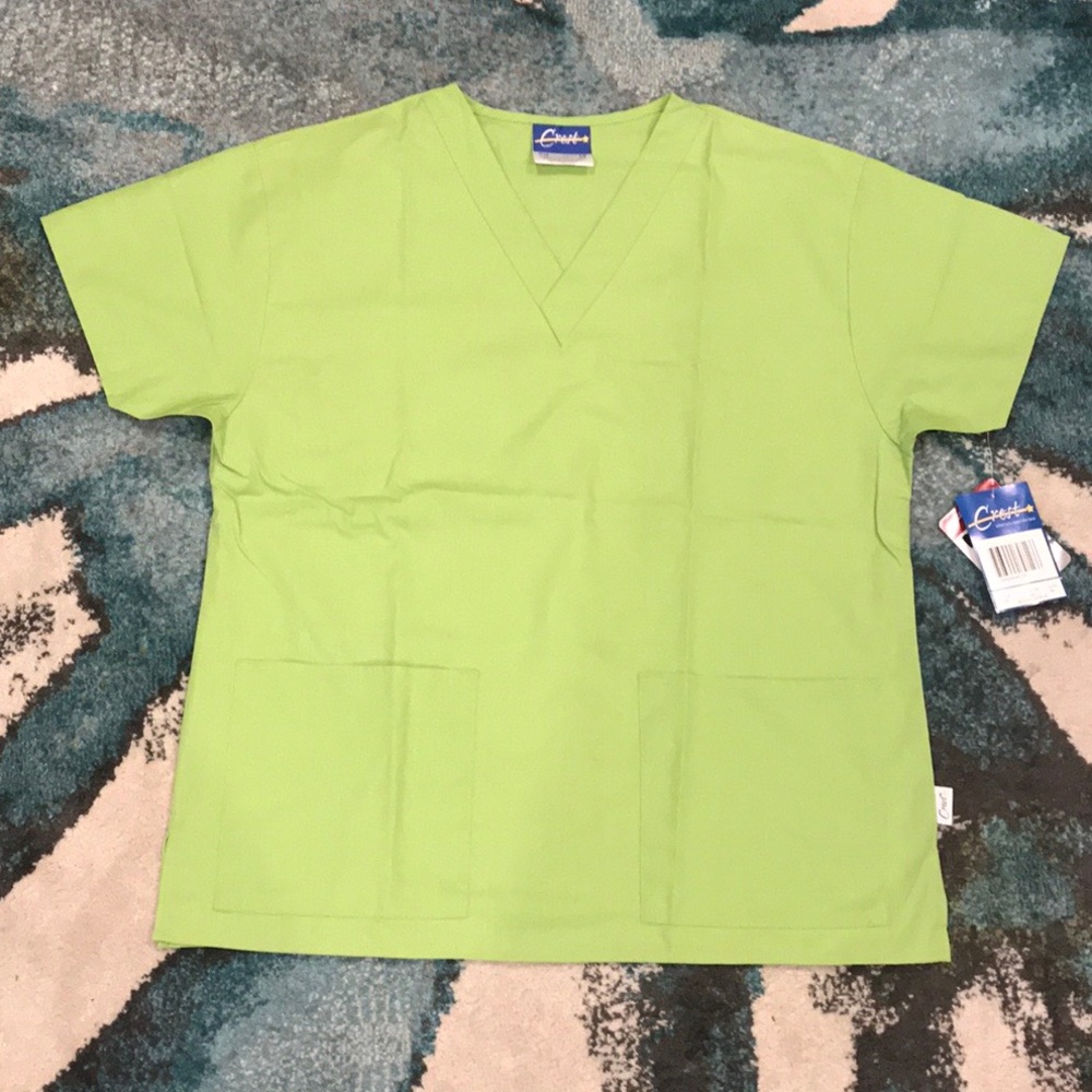 Medium green scrub top